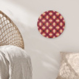 Retro - Patroon - Kleurrijk Akoestische PET Vilt - Rond klein 838 -sfeer4