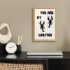 Lobster - Beige - Minimalistisch fotolijst eiken zonder passe partout klein -sfeer1