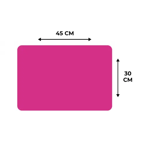 Fuchsia - Neon - Kleuren Placemat vinyl groot 368 -specs