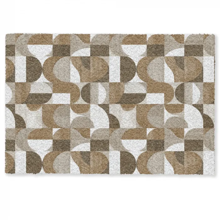Abstract - Retro - Bruin Deurmat klein 898 -zkaufland3d