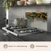 Bloemen - Muur - Oranje keuken achterwand spatscherm klein -usp_NL