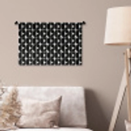 Modern - Geometrisch - Zwart Wandkleed katoen klein 269 -sfeer4