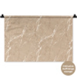 Beige - Marmer - Organisch - Wit Wandkleed katoen klein 269 -t3d_DE