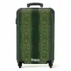 Groen slangenhuid met symmetrische schubstructuur NBS - Handbagage koffer - Kinderen Unisex middel -productfoto_recht