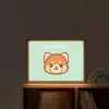 Panda - Groen - Cartoon Light Box met batterij (Wandlamp kind) middel -sfeer1_kind