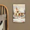 Kerst - Huis - Winter - Sneeuw canvas 2cm klein -sfeer3