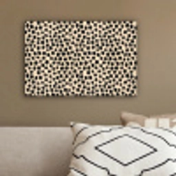 Stippen - Patroon - Zwart canvas 2cm klein 34 -sfeer3