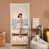 Badkamer - Vrouw - Roze deurposter klein -sfeer1