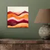 Abstract - Landschap - Golven aluminium wit klein -sfeer2