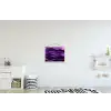 Golven - Abstract - Paars textielposter latten blank klein -kinderkamer