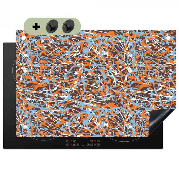 Blauw - Waterverf - Chaos Inductie beschemer met haakjes klein 777 -3d