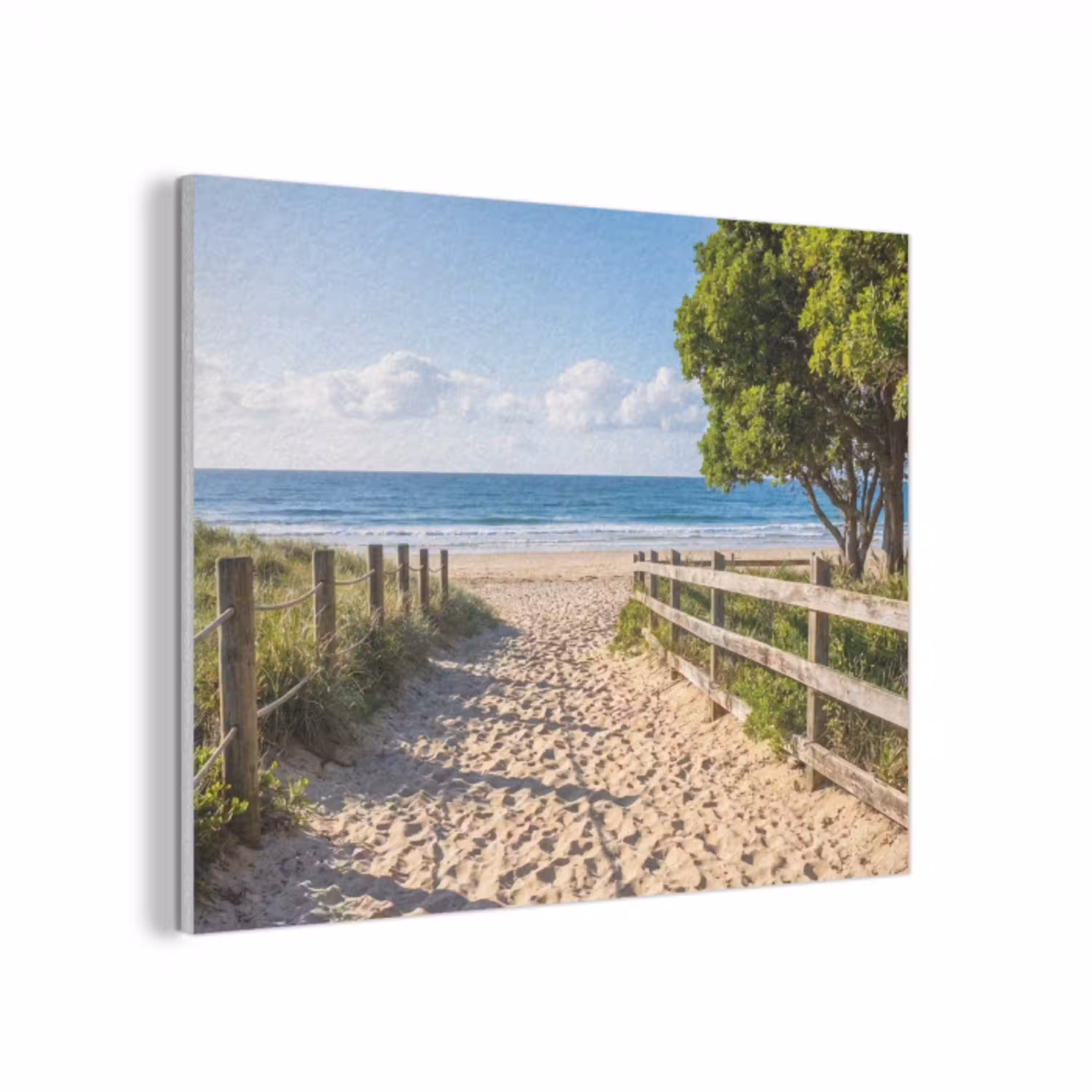 Strand - Zandpad - Oceaan - Natuur PET vilt klein -3d