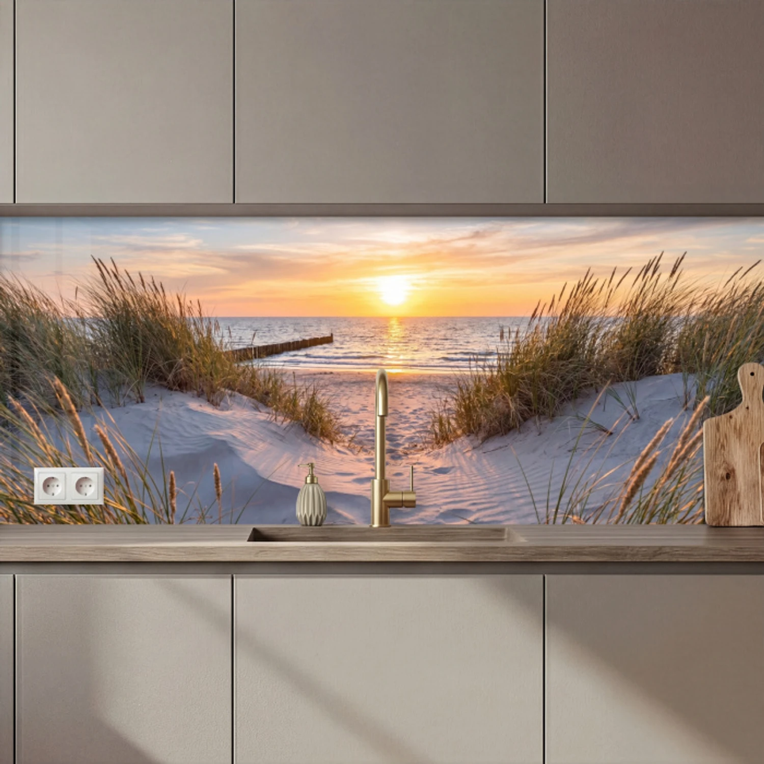 Strand - Zonsondergang - Natuur - Landschap keuken achterwand 2 middel zz_3dshopping