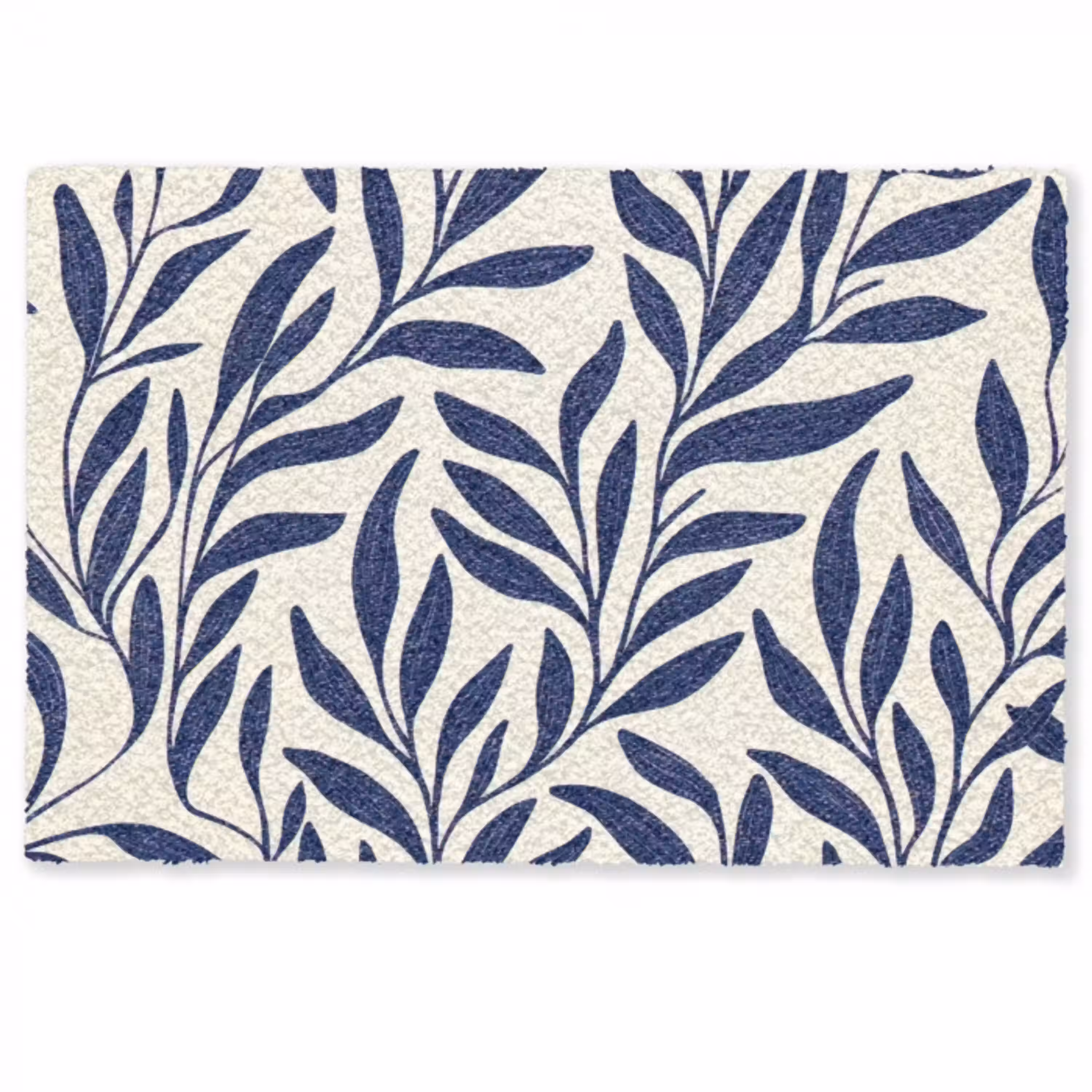 Bladeren - Klimop - Donkerblauw Deurmat klein -zkaufland3d