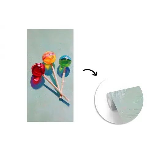 Lollys - Schaduw - Drie - Blauw fotobehang vinyl groot -3d
