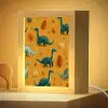 Dinosaurussen - Stekels - Herfstbladeren - Bruin Light Box met kabel klein -zzzz_3d_website
