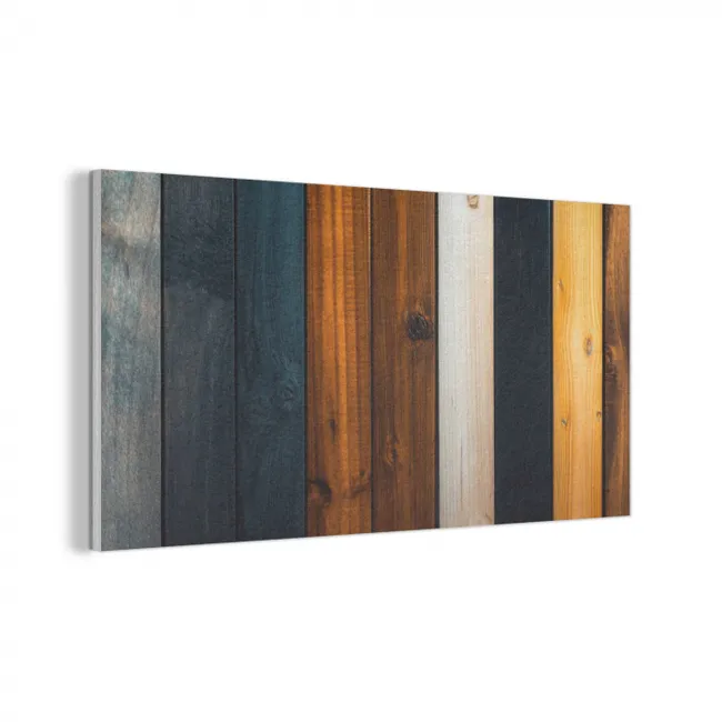 Hout - Planken - Donker - Warm PET vilt middel -3d