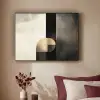 Vormen - Modern - Zwart Textielframe - compleet frame klein -sfeer1
