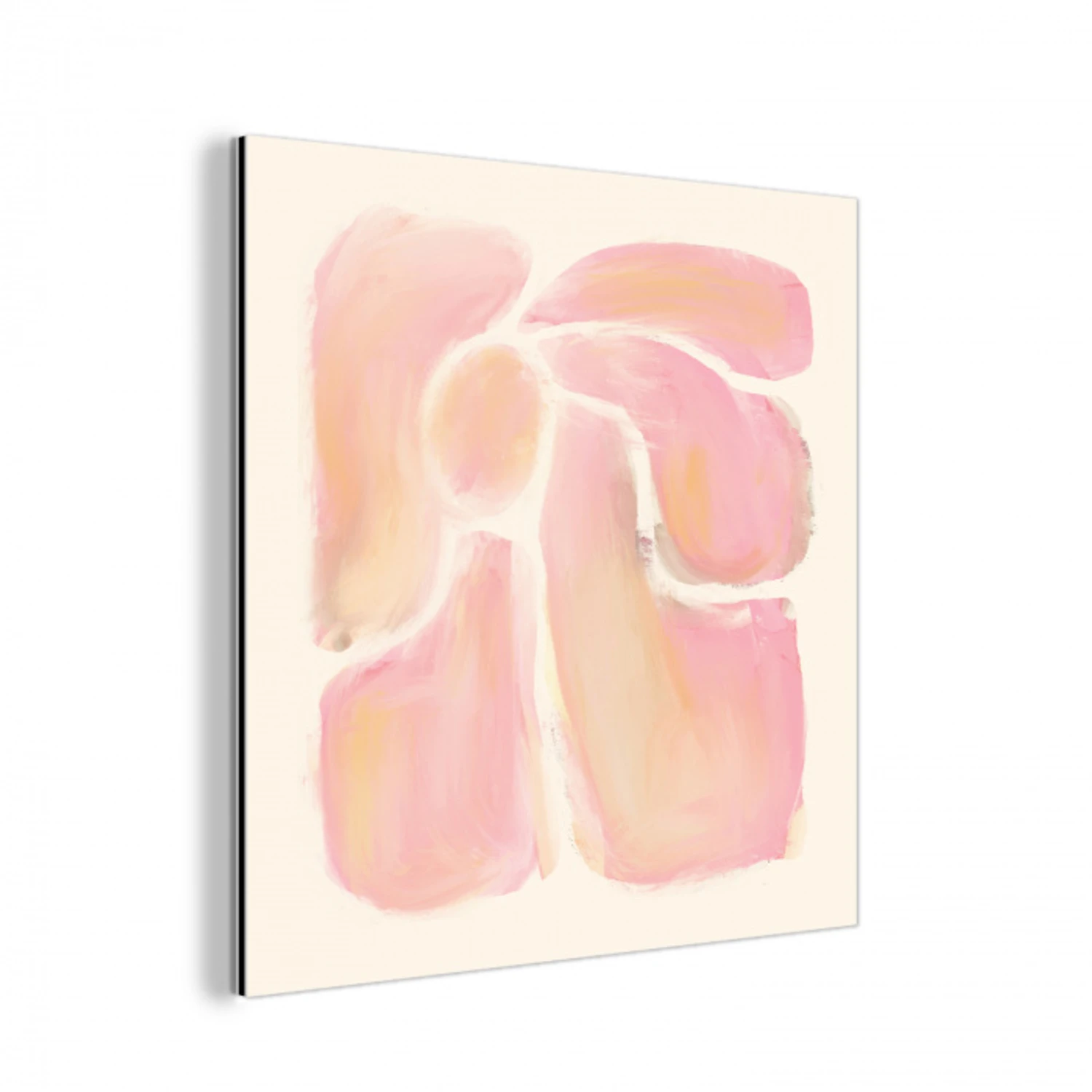 Bloemen - Roze - Natuur - Boho aluminium wit klein -3d