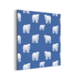 IJsbeer - Patroon - Blauw aluminium wit klein 46 -3d