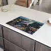 Mozaïek - Walvis - Koraal - Water Inductie beschermer vinyl 3mm klein -sfeer8
