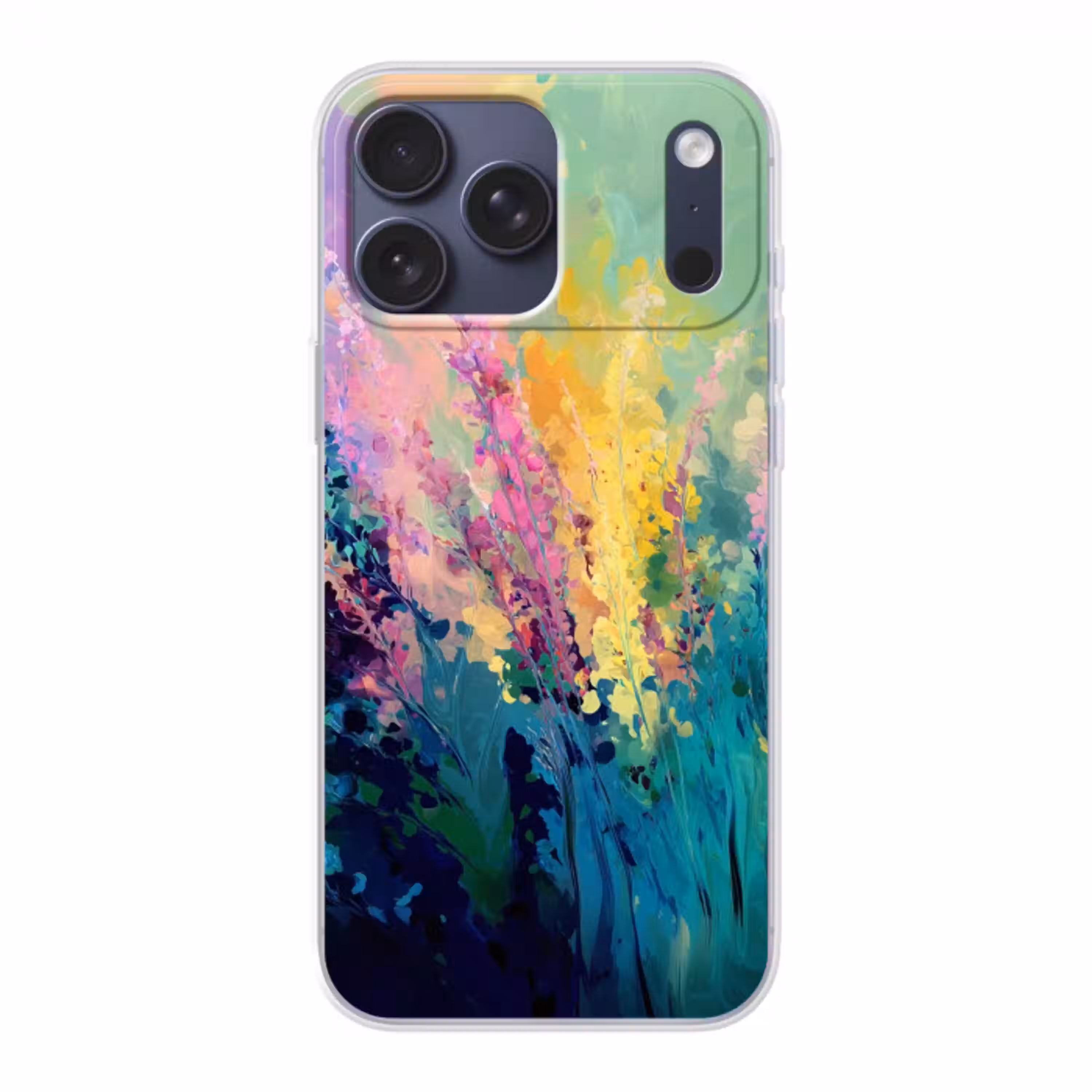 Dromerige - Langgerekte bloemen Telefoonhoesje iPhone 17 Pro Max klein -3d