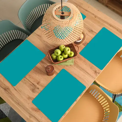 Blauw - Effen kleur Placemat vinyl groot 368 -zzsfeer5_Kitchenyeah-website