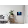 Kwal - Lichtgevend - Tentakels - Blauw textielposter latten blank klein -woonkamer