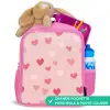 Hartjes - Patroon - Roze - Eenvoudig Kinderrugzak - Roze middel -inhoud_FR