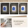 Lichaam - Abstract - Blauw Light Box met kabel (Tafellamp) klein -USP_dimbaarNL