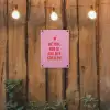 Roze - Zon - Quote tuinposter los doek klein -sfeer1