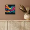 Banen - Golven - Kleurrijk - Abstract aluminium wit klein -sfeer4