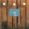Dalmatiër - Zonnebril - Blauw tuinposter los doek klein -sfeer1