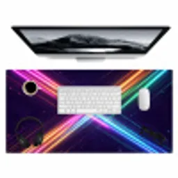 Kruisen - Lasterstralen - Neon Muismat XXL klein -3d
