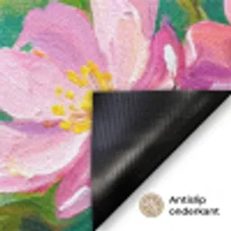 Kolibrie - Bloemen - Natuur - Kleurrijk Deurmat klein -antislip_NL