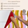 lijnen - Golven - Pastelkleuren - Patroon keuken achterwand spatscherm klein -spatscherm_NL