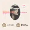 Gezicht - Vrouw - Zwart - Abstract Akoestische PET Vilt - Rond klein -USP_NL