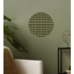 Ritmisch - Effect - Groen Wandcirkel behangsticker klein 186 -sfeer2