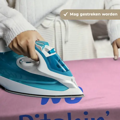 Quote - Blauw - Lettertype - Keuken Wandkleed katoen klein -sfeer9