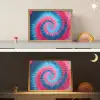 Spiraal - Roze - Draaiend Light Box met batterij (Wandlamp kind) middel -sfeer3_kind