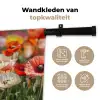 Bloemenveld - Klaprozen - Kleurrijk Wandkleed katoen klein -sfeer2