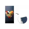 Specerijen - Mix - Hartvorm - Zwart fotobehang vinyl groot -3d