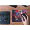Abstract - Explosie - Neonkleuren muismat rubber klein -toetsenbord