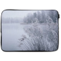Riet - Bevroren - Winter - Natuur laptophoes neopreen klein -zkaufland3dotto