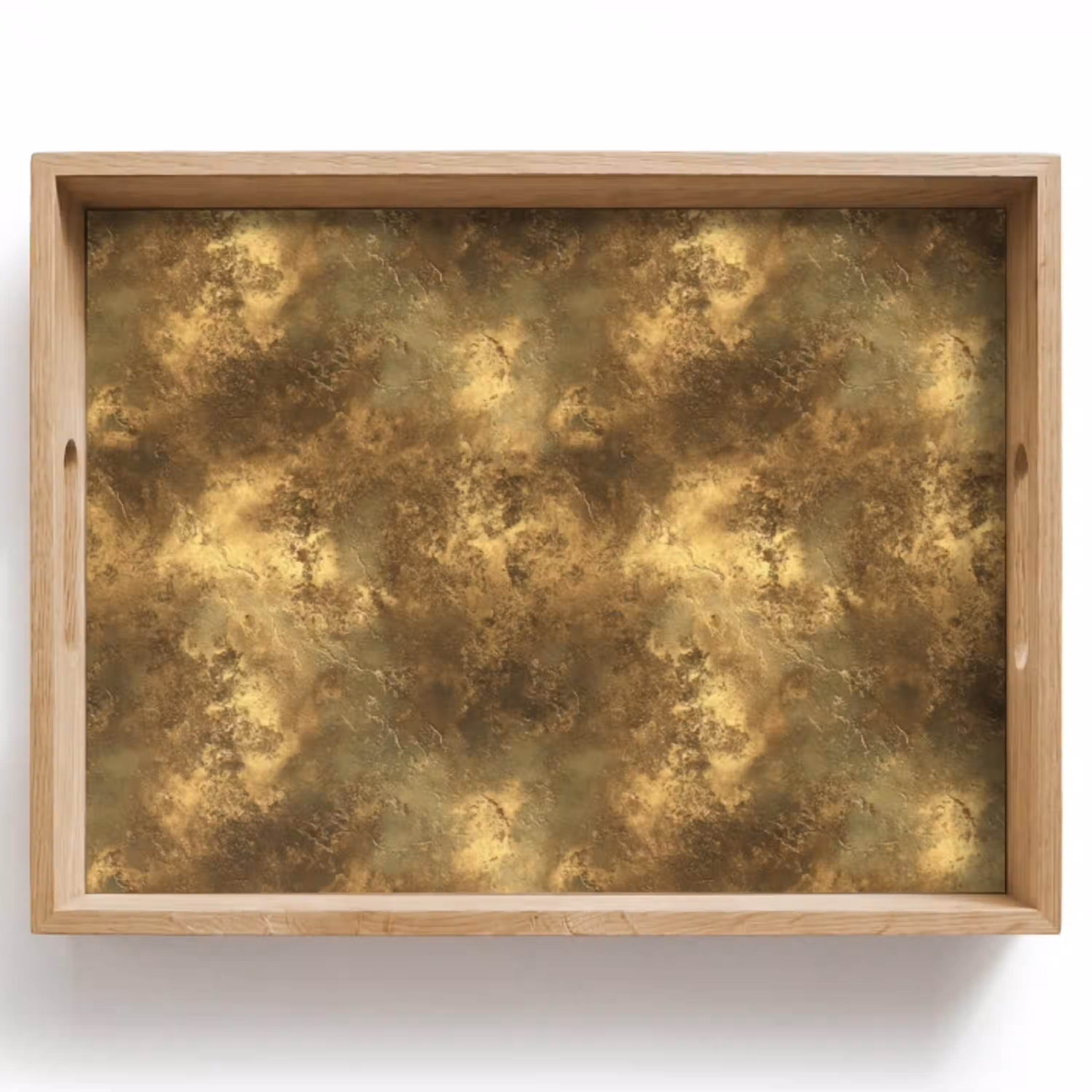 Antiek - Metaallook - Goud Dienblad Rechthoek middel 911 -z3d_shopping