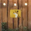 Cheetah - Illustratie - Geel tuinposter los doek klein -sfeer1