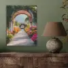 Doorkijk - Bloemen - Tropisch - Kleurrijk PET vilt klein -sfeer2