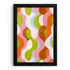 Abstract - Vormen - Roze fotolijst zwart zonder passe partout klein -3d