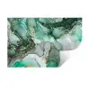 Goud - Marmer - Groen - Luxe - Marmerlook - Grijs Muursticker klein -3d