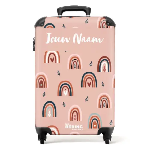 Rosy rainbows NBS - Handbagage koffer - Kinderen Unisex middel -productfoto_recht